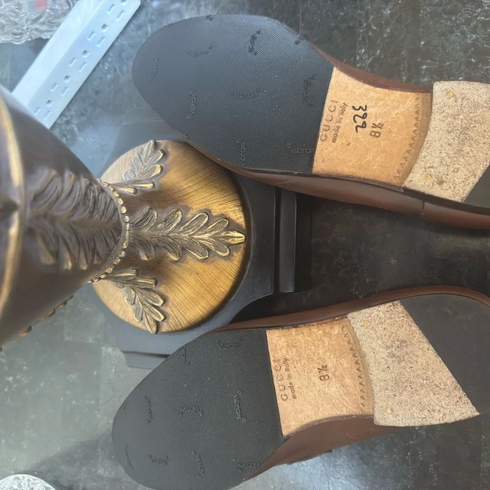 Gucci Jordaan Leather Loafers